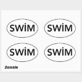 "SWIM" Euro Car Aufkleber (Blatt)