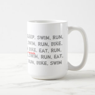 Swim, Fahrrad, Lauf - ich bin ein Triathlete - Kaffeetasse