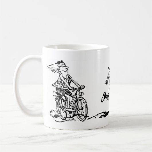 Swim-Fahrrad-Lauftriathlon-Tasse Kaffeetasse (Links)