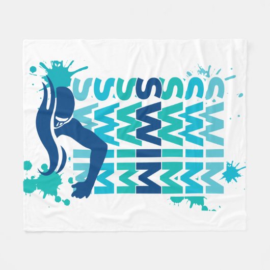 Swim Fleece Blanket (Vorderseite (Horizontal))