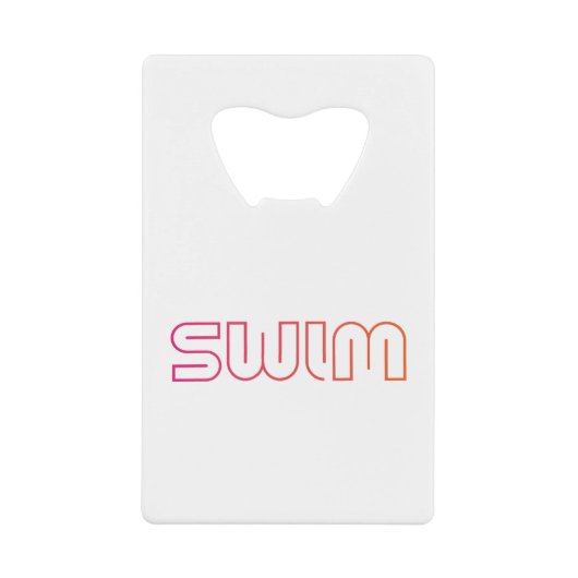 Swim-Fun-Design Geldbeutel Flaschenöffner (Vorderseite)