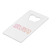 Swim-Fun-Design Geldbeutel Flaschenöffner (Vorderseite Schrägansicht)