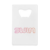 Swim-Fun-Design Geldbeutel Flaschenöffner (Rückseite)