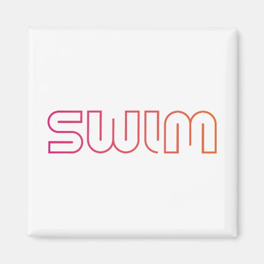 Swim-Fun-Design Magnet (Vorne)