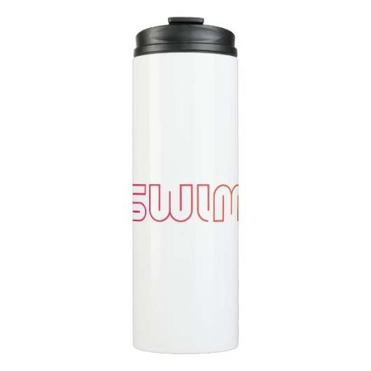 Swim-Fun-Design Thermosbecher (Vorderseite)