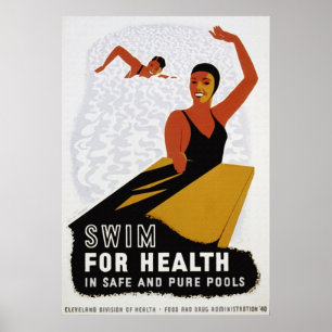 Swim für Ihr Gesundheitspaket Poster