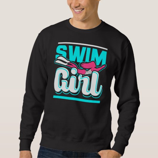 Swim Girl 2 Sweatshirt (Vorderseite)