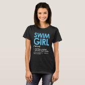 Swim Girl Schwimmer Coach Girls Graph T-Shirt (Vorne ganz)