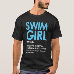 Swim Girl Schwimmer Coach Girls Graph T-Shirt