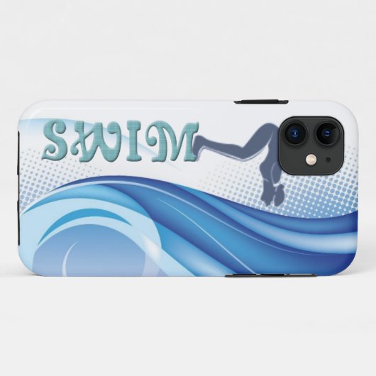 Swim iPhone Case (Rückseite (Horizontal))