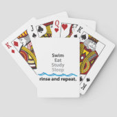 Swim isst Sleep Playing Cards Spielkarten (Rückseite)