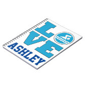 Swim Liebe Notebook für wettbewerbsfähige Schwimme Notizblock (Linke Seite)