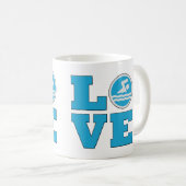 Swim Liebe Tasse für Wettkämpfer oder Coaches (VorderseiteRechts)