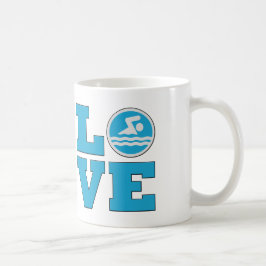 Swim Liebe Tasse für Wettkämpfer oder Coaches