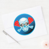 Swim Life Round Aufkleber (Umschlag)