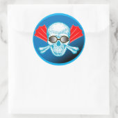 Swim Life Round Aufkleber (Tasche)