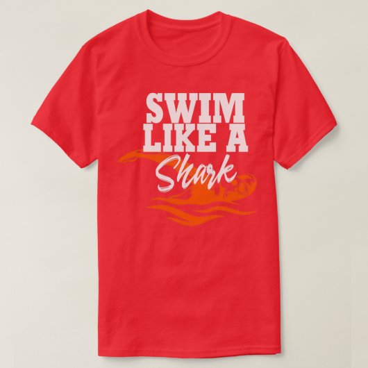 Swim like a shark T-Shirt (Design vorne)