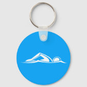 Swim Logo Keychain Blue Schlüsselanhänger (Vorderseite)