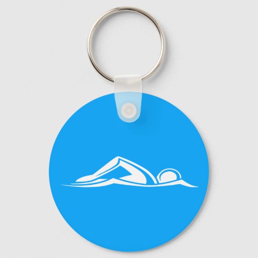 Swim Logo Keychain Blue Schlüsselanhänger (Vorderseite)