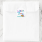 Swim Mama Runder Aufkleber (Tasche)