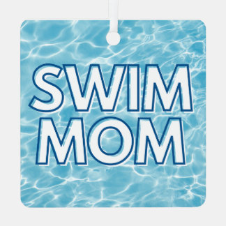 Swim Mom Christmas Ornament Aus Metall