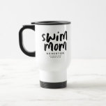 Swim Mom trendschwarz Typ personalisierter Reiseto Reisebecher<br><div class="desc">Schwim Mutter Leben! Dieses trendige und stilvolle Design ist perfekt für die frühen Morgenbäder,  die spätgeübten Abend und alle Anlässe zum Schwimmen. Mit Platz für benutzerdefinierten Text können Sie Nachname,  Teamname und mehr. Macht ein tolles Geschenk für den Muttertag!</div>