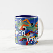 Swim-offenes Wasser-Tasse Zweifarbige Tasse (VorderseiteRechts)
