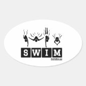 SWIM Oval Decal Ovaler Aufkleber (Vorderseite)