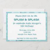 Swim-Party Einladung (Rückseite)