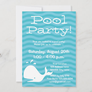 Swim-Party Einladungen | Personalizable lädt ein