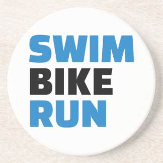 Swim-Radlauf Getränkeuntersetzer
