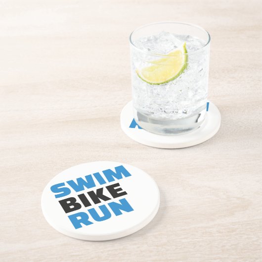 Swim-Radlauf Getränkeuntersetzer (Seite)