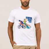 Swim-Radlauf | Triathlete seit 20XX T-Shirt (Vorderseite)