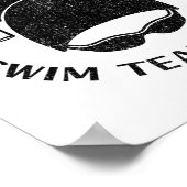 Swim Senior 2025 Graduation Cap Poster (Ecke)