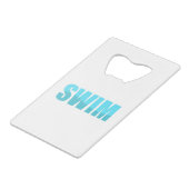 Swim Stainless Steel Flaschenöffner (Rückseite Schrägansicht)