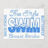 Swim Strokes Postkarte (Vorderseite)