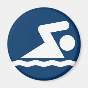 Swim Symbol Magnet