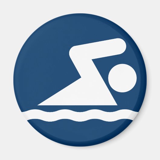 Swim Symbol Magnet (Vorne)