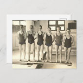 Swim-Team 1922 Postkarte (Vorne/Hinten)