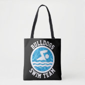 Swim Team Custom Schwimmen und Tauchen Name oder T Tasche (Vorderseite)