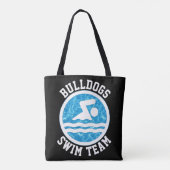 Swim Team Custom Schwimmen und Tauchen Name oder T Tasche (Rückseite)