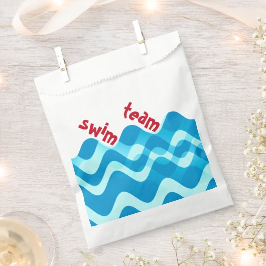 Swim Team Favor Bags Geschenktütchen (Ausgeschnitten)