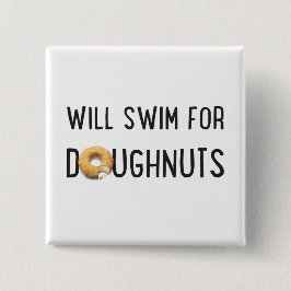 Swim Team, Funny Schwimmer Geschenk, Donuts Button