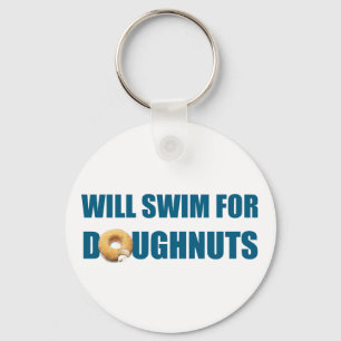 Swim Team Geschenk lustig, Schwimmen für Donuts Schlüsselanhänger