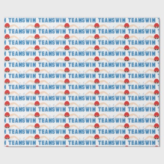 Swim-Team Geschenkpapier (Flach)
