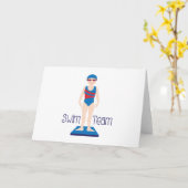 Swim Team Karte (Gelbe Blume)