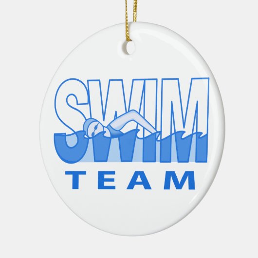 Swim Team Keramik Ornament (Links)