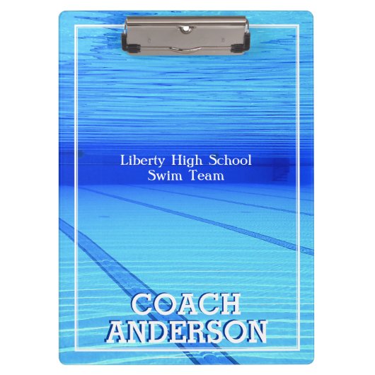 Swim Team Klemmbrett (Vorderseite)