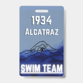 Swim Team Novelty Abzeichen Ausweis (Rückseite)