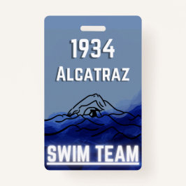 Swim Team Novelty Abzeichen Ausweis